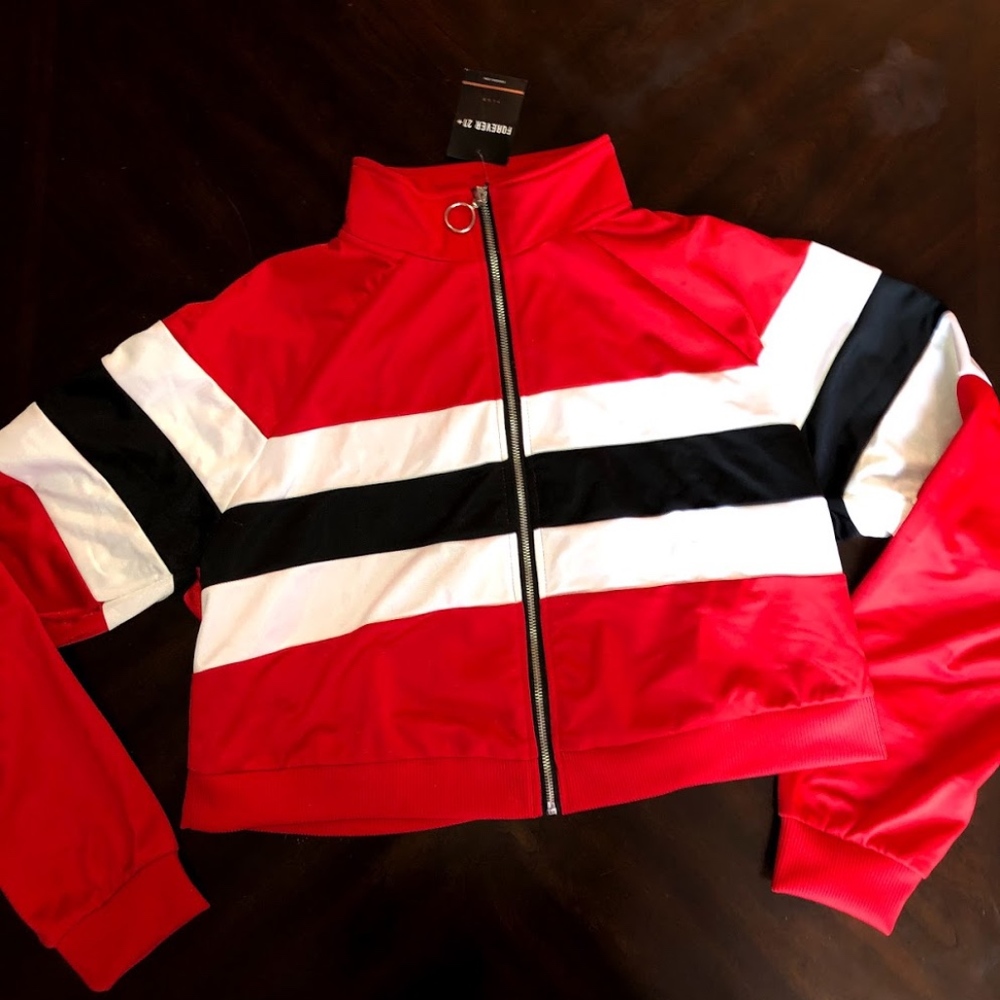 Red, White, and Blue Summer Zip Up